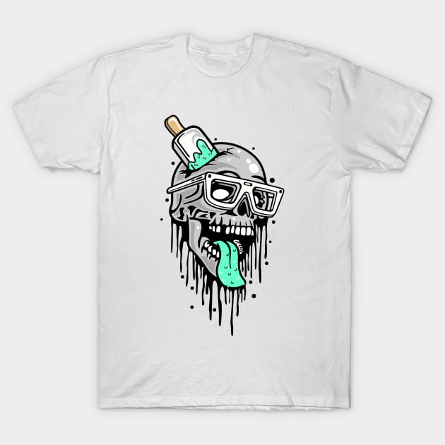 Skull Ice Pop T-Shirt by Print2Press